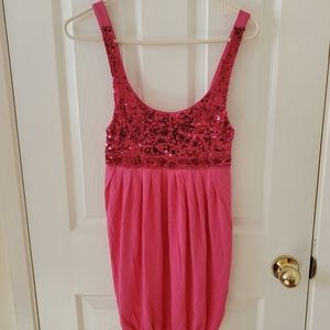 Y2K Body Language Paris Sequin Dress s. S